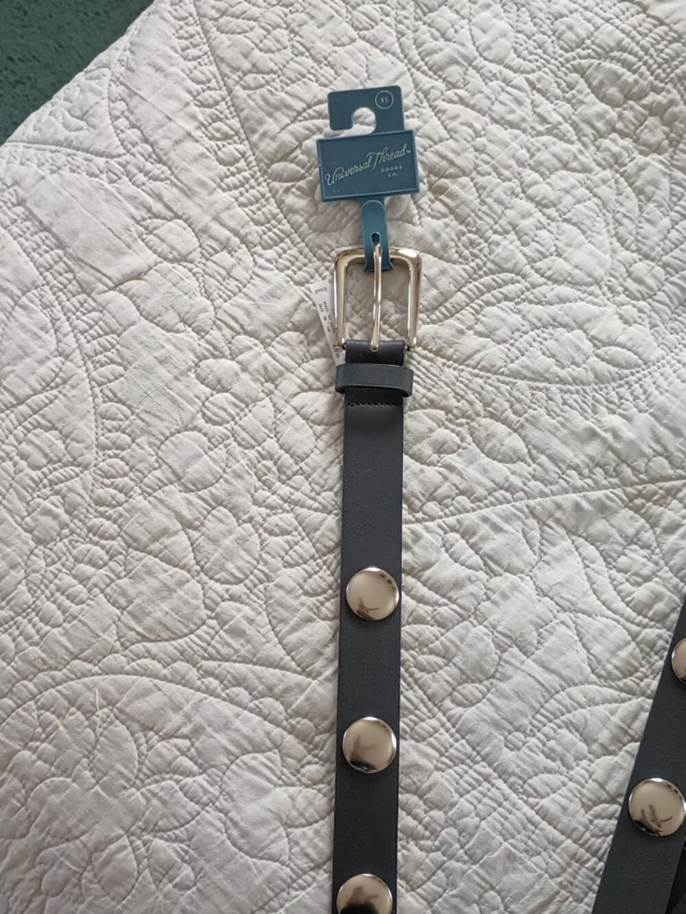 NEW Elevated Stud Belt - Universal Thread™ Black XS: Buckle Closure - Picture 5 of 7